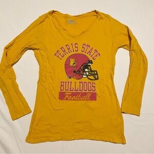 Ferris State Bulldogs Football Russell Long Sleeve Shirt Girls Size Large 12-14